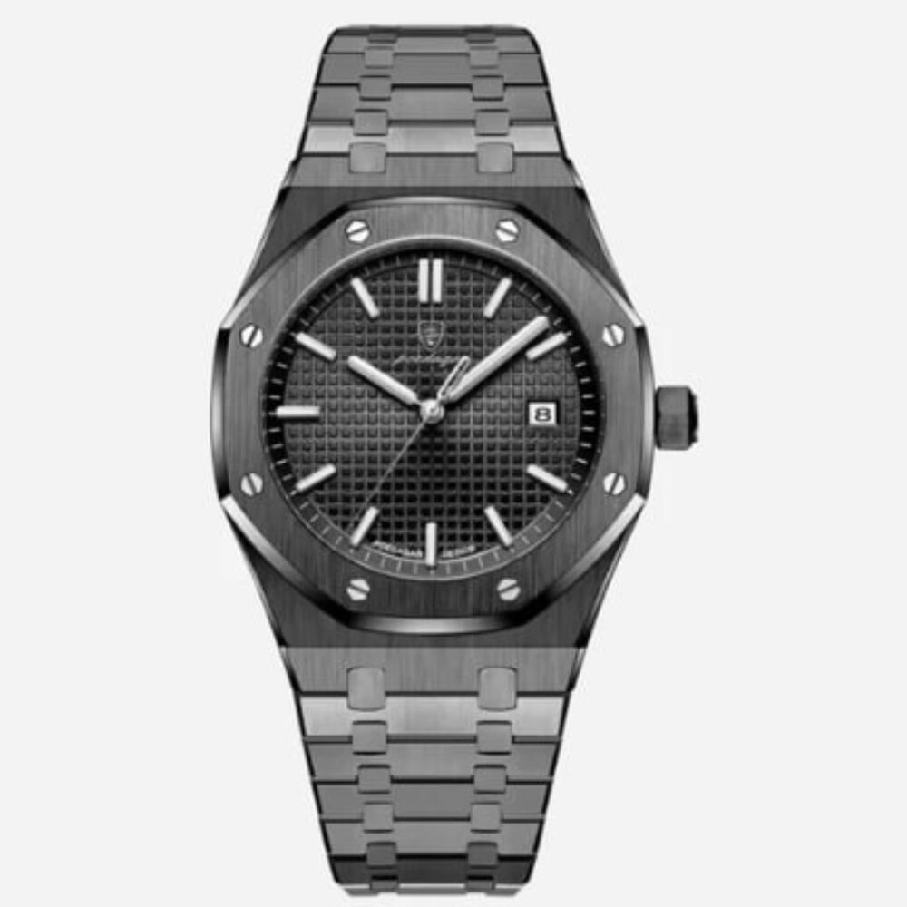 Oceanus Obsidian Men’s Watch – 40mm Stainless Steel – Brand New